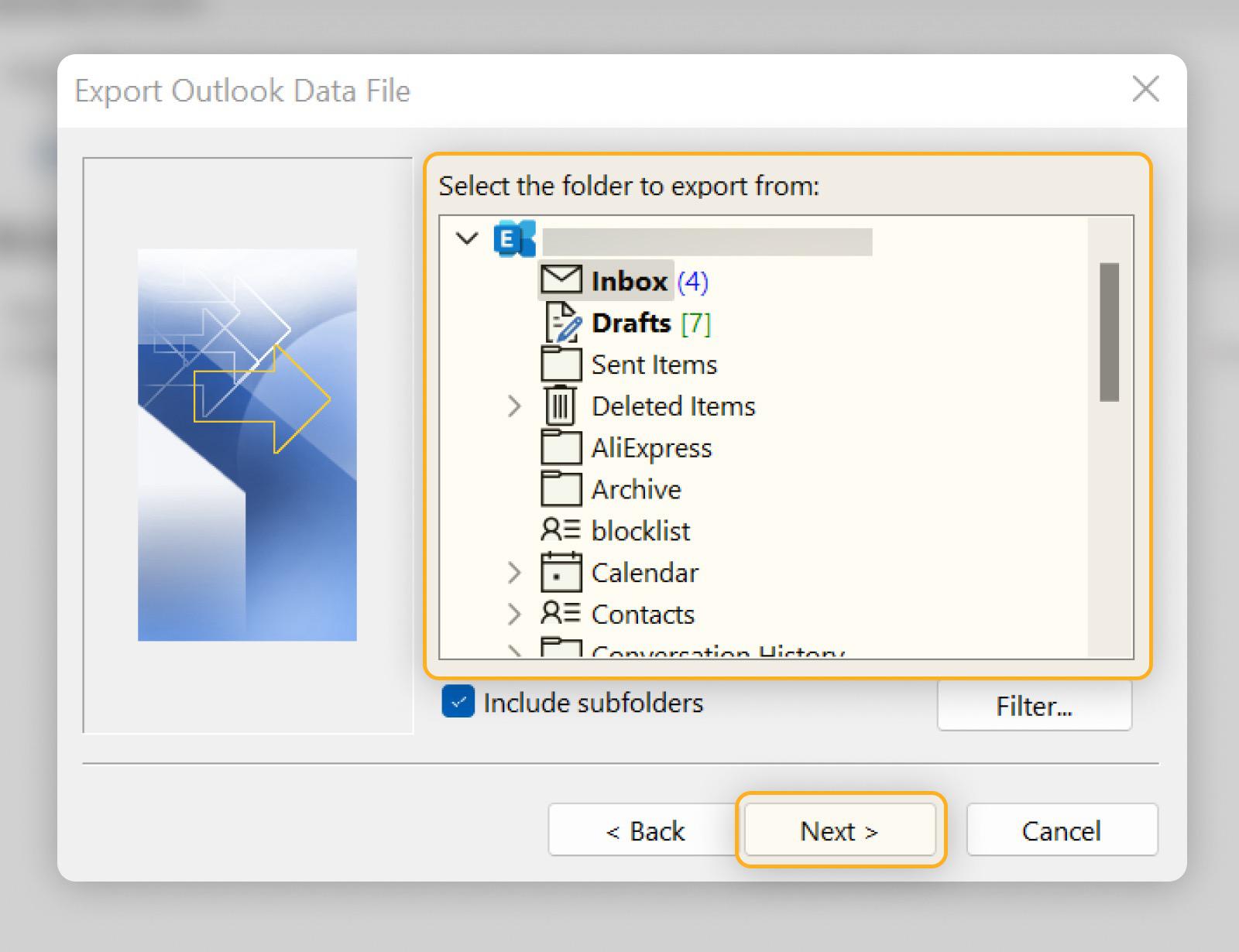 How To Transfer Email Folders In Outlook