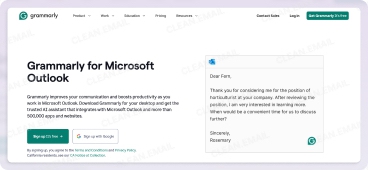 Grammarly the best AI tool for Outlook