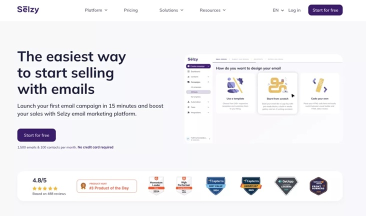 Selzy is an email marketing automation platform