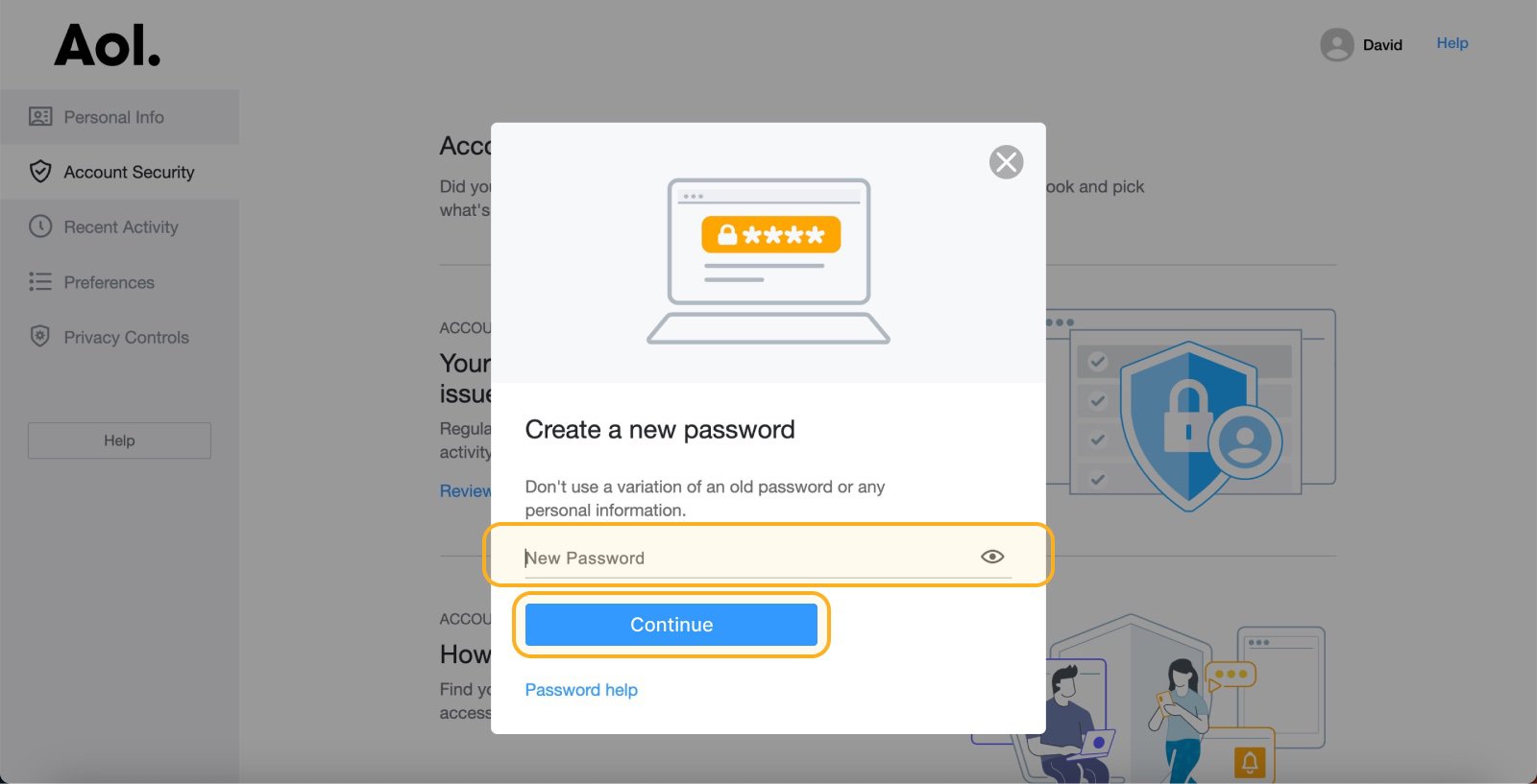 How to Change Your AOL Password | Clean Email