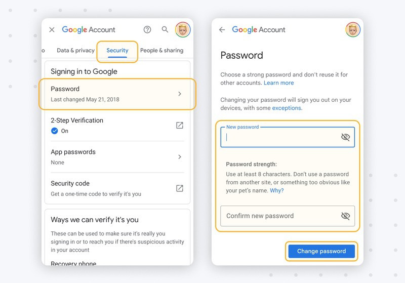 How To Change Your Gmail Password [with screenshots]