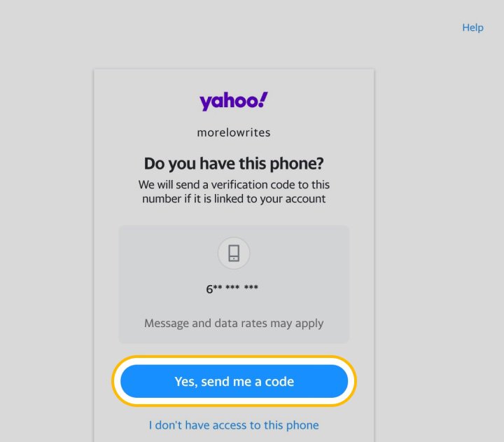 my yahoo email password forgot