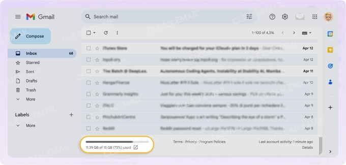 Gmail and iCloud email are both free to use