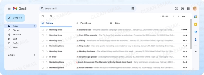 Gmail is a free email service provided by Google