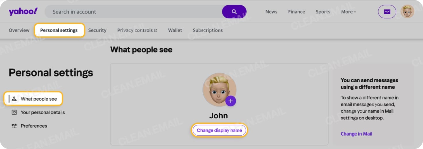 Change Your Yahoo Email Address & Display Name