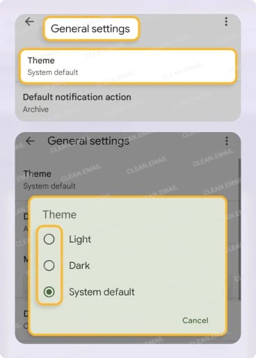 How to customize Gmail backgrounds and themes on Android