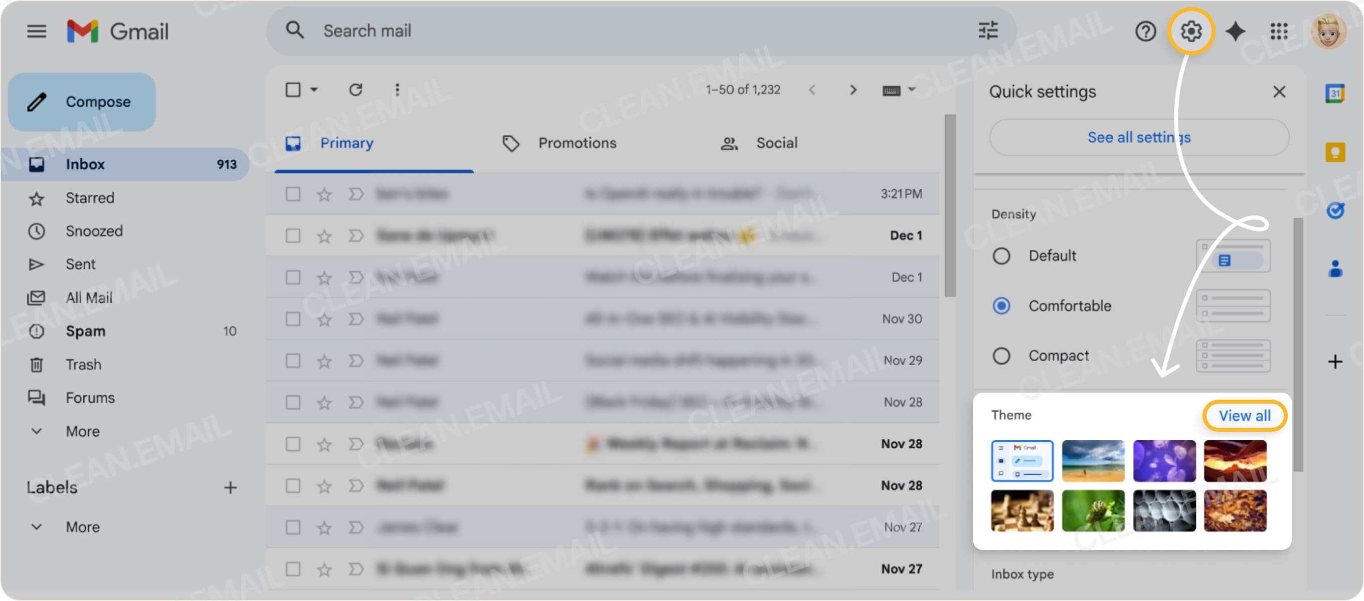 Gmail Inbox Customization Tips How To Customize Gmail: Backgrounds, Signatures, Layout & More