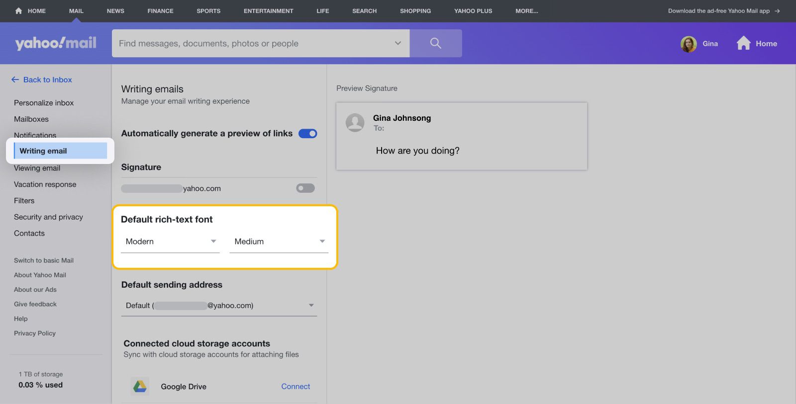How to customize yahoo mail on the web or mobile app in 2025