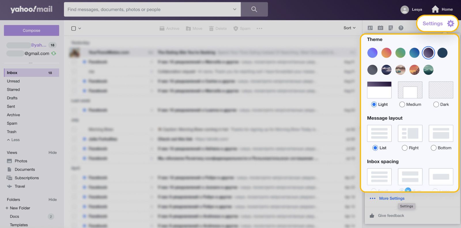 How to customize yahoo mail on the web or mobile app in 2025