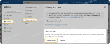 How to Delete Email Search History in Outlook