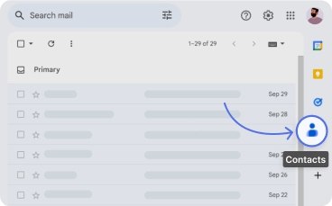 Access Google Contacts on Gmail Side Panel