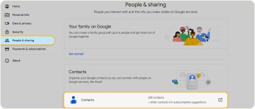 Choose Contacts below