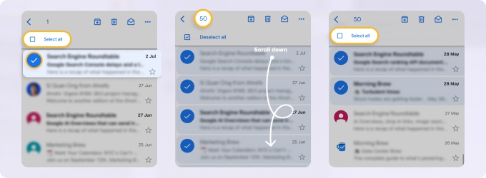 How to select all unread emails in your Inbox or with a label