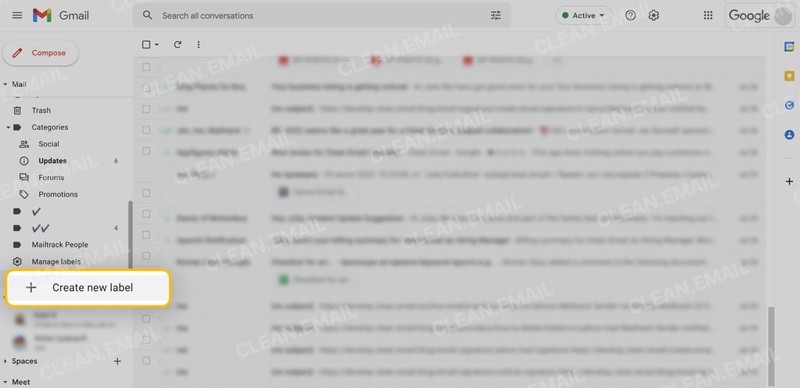 How to create labels in Gmail