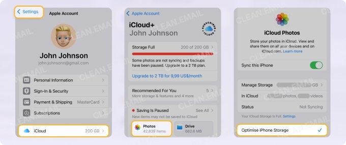 Enable Optimize iPhone Storage in Settings> Photos to save space by keeping lower-resolution copies