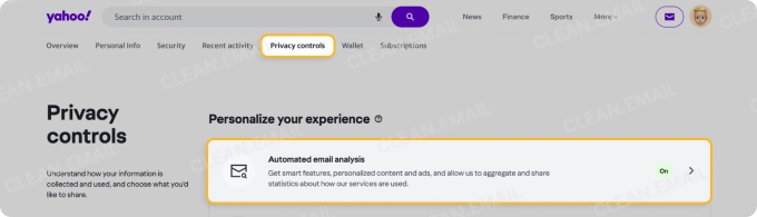 Select Automated email analysis