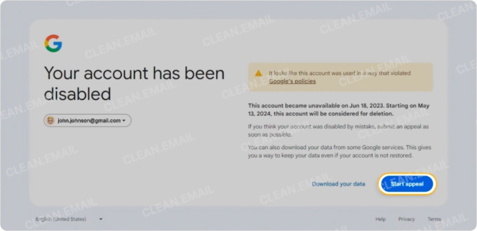 How to unblock my Google account
