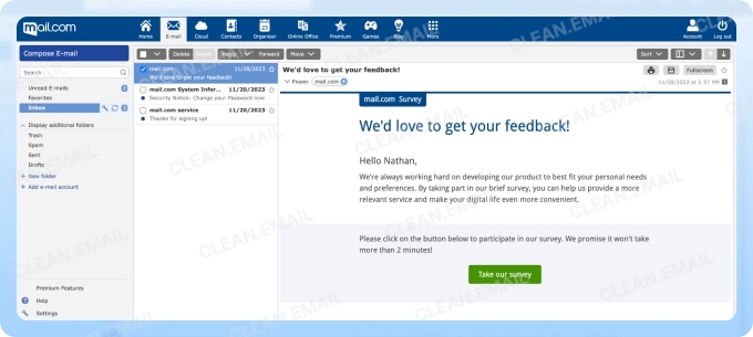 Mail.com — email provider offering customizable @address options