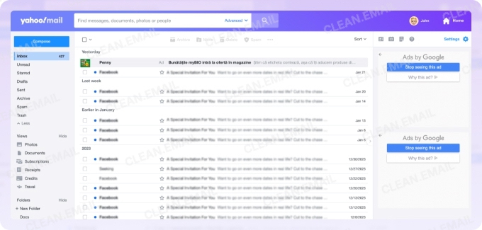 Yahoo Mail — a free email provider popular in the U.S. and Asia-Pacific
