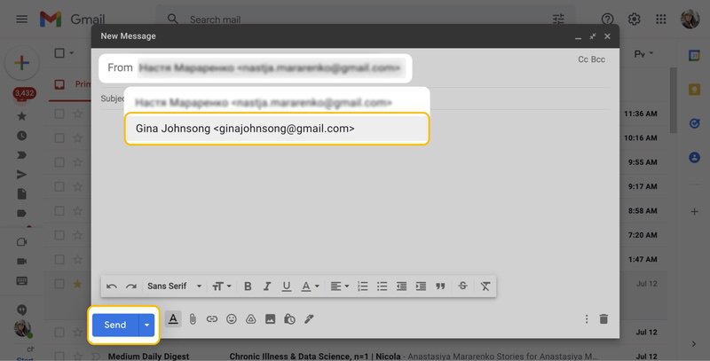 format gmail emails
