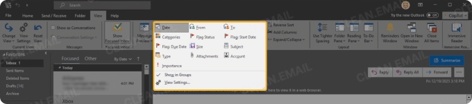 New Outlook offers limited interface customization compared to Classic Outlook