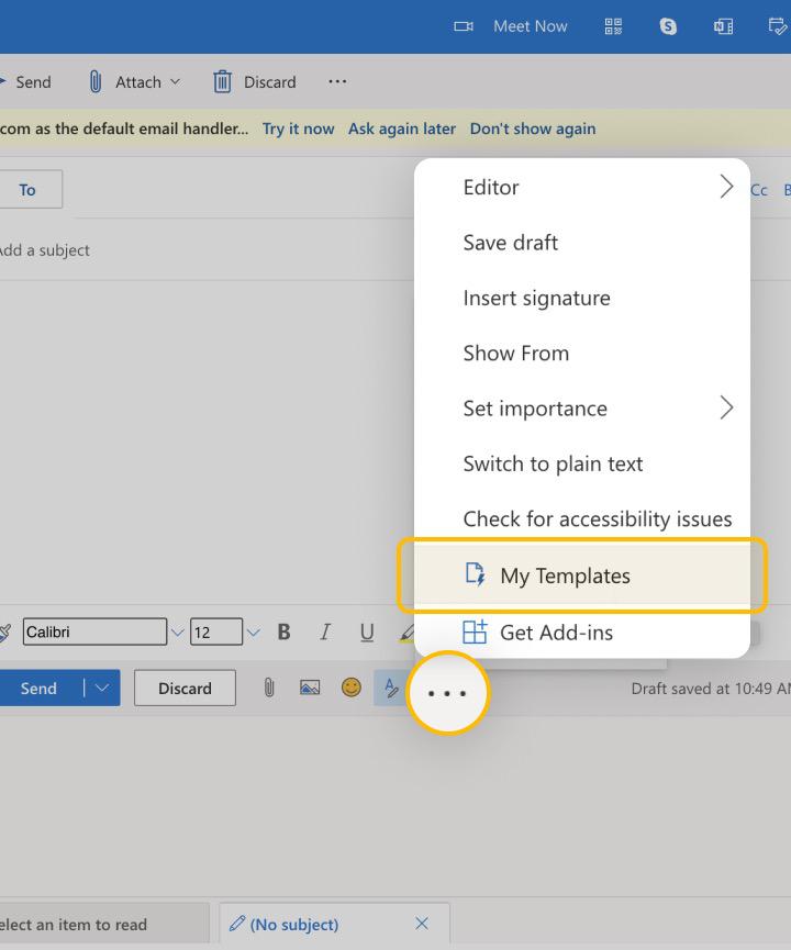 How To Create An Email Template In Outlook And Use It