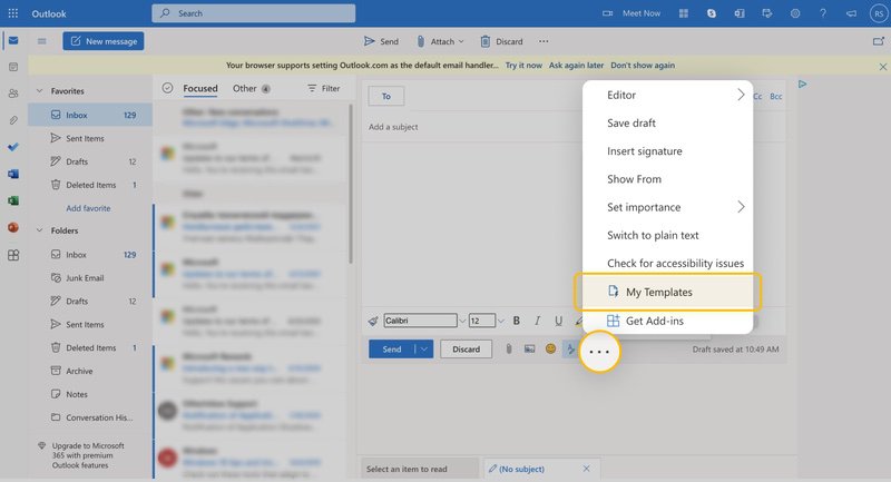 How To Find Templates In Outlook