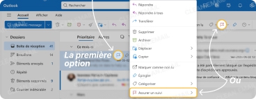 Ajouter un indicateur aux messages reçus