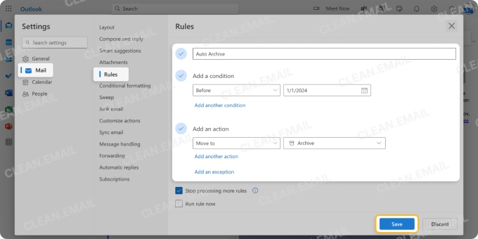 Remove repeat decisions with rules