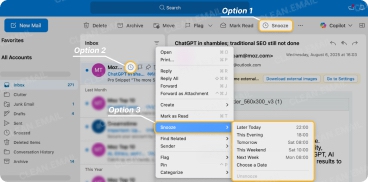 Snooze Emails in Outlook On Mac Desktop