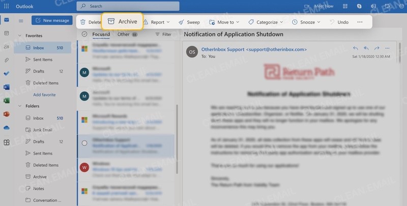 Consider Archive vs Delete