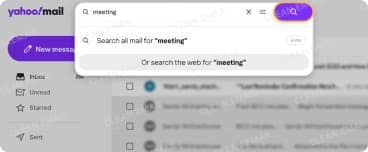 Search Gmail by entering a keyword in the search bar