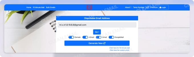 Emailnator uses real Gmail-based addresses to bypass disposable email blocks