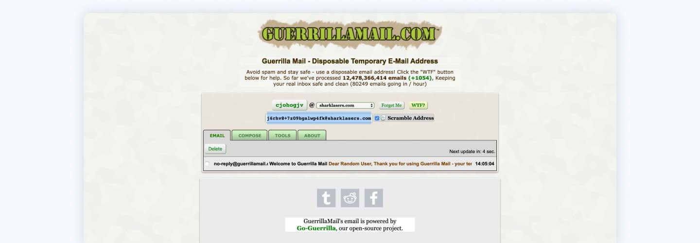 fake random company email address generator