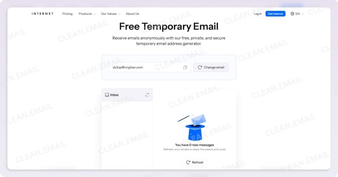 Internxt offers privacy-focused temporary email within a broader security ecosystem