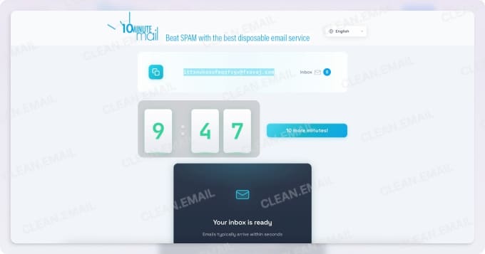 10 Minute Mail — best for Ultra‑Quick signups