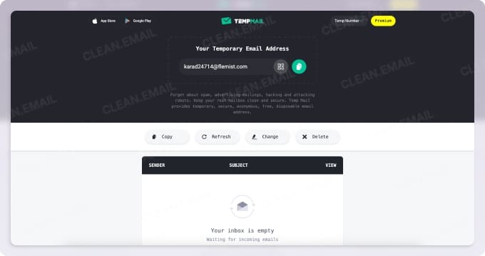 Temp Mail is a well-designed and popular disposable email service