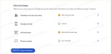 How to enable 2SV for your Google account