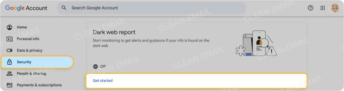 Google Dark Web report