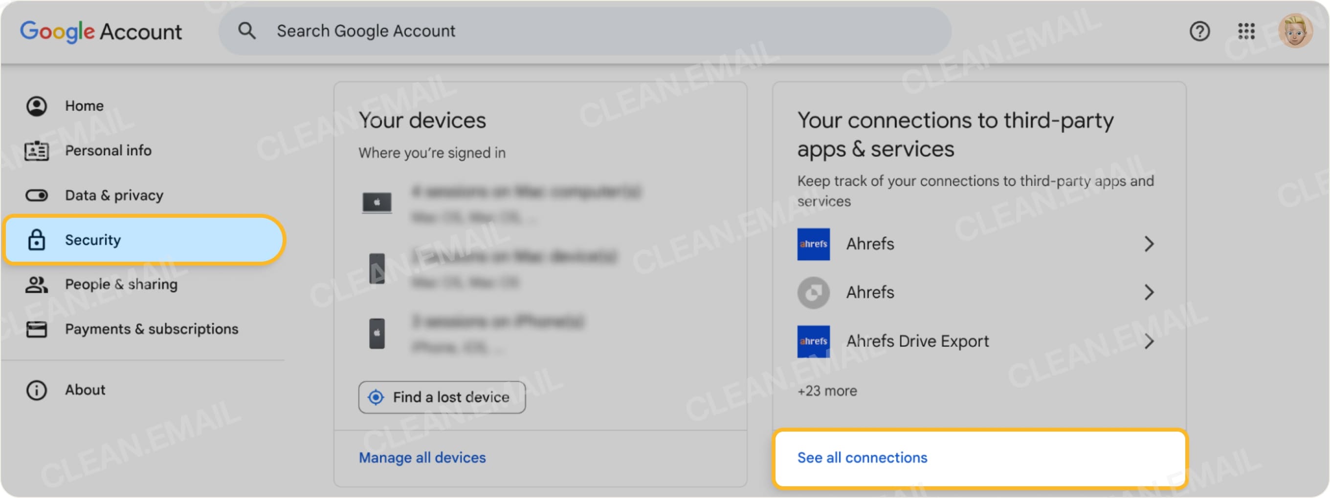 how to remove your email from different websites