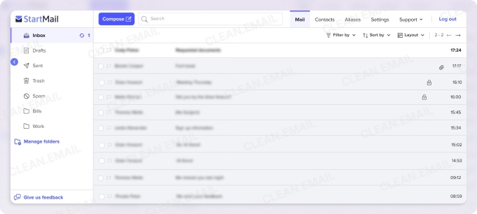 StartMail is a secure email service designed for individuals and businesses