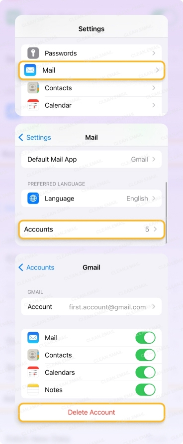 How to Remove and Re-Add the Email Account
