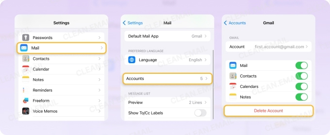 How to Remove and Re-Add the Email Account