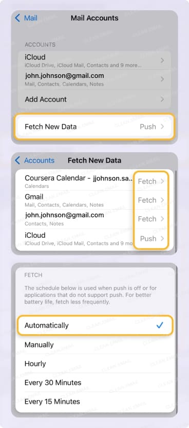 Select Fetch New Data