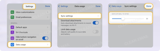 Gmail App Sync Settings