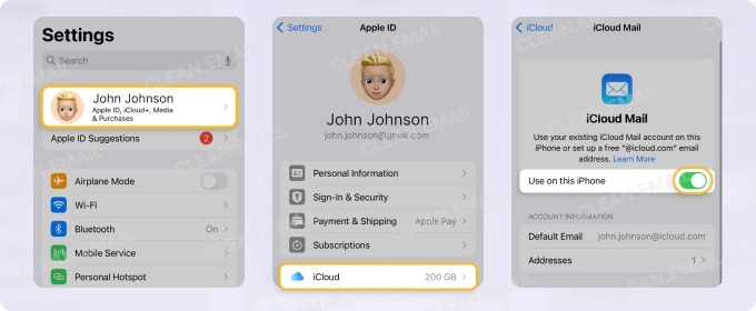 iCloud Mail Setting