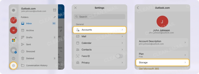 Outlook App Storage Limit