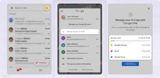 Gmail App Storage Limit