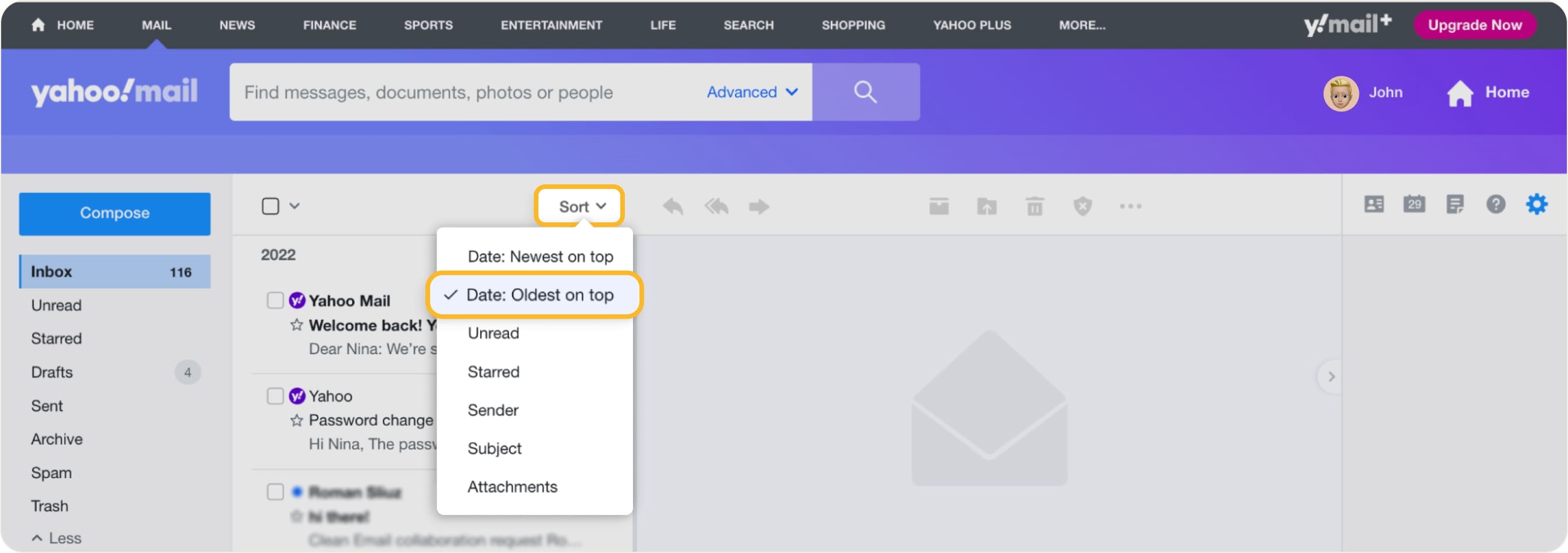 how to find old email accounts on yahoo