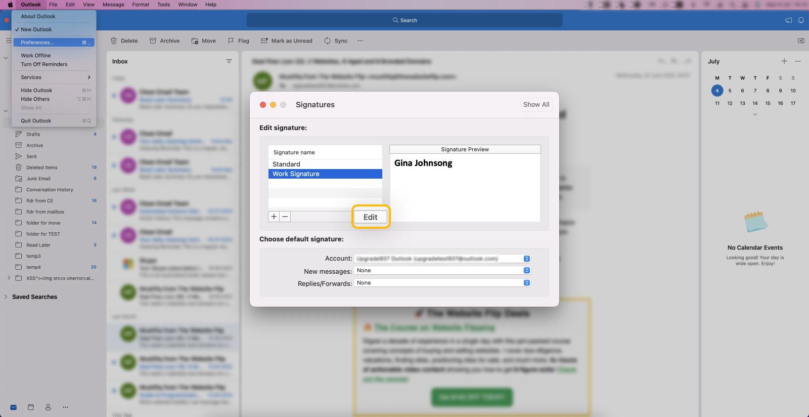 How to Change a Signature in Outlook